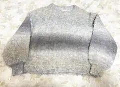 GOLZA グラデーショングレー ニットセーター