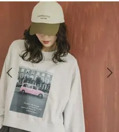 GLOBAL WORK　乾きやすいプリントスウェット