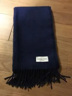【レア】Johnstons of Elgin カシミヤマフラー ネイビー