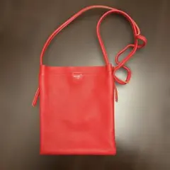 BEAU'RE レザーショルダーバッグ レッド