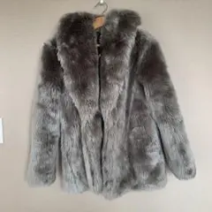 CECIL McBEE グレー ファーコート