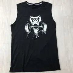 shein シーイン 速乾 ノースリーブ Tシャツ M ブラック メンズ 筋トレのサムネイル