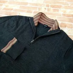 【極美品】ポールスミス　ハーフジップ　ニット　セーター　ブルゾン　マルチカラー