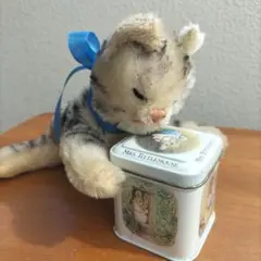 ビンテージ　シュタイフ　Floppy キャット　猫　眠り猫