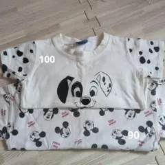 101匹わんちゃん、ミッキー Tシャツ2枚セット