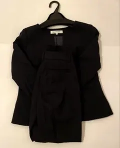 NATURAL BEAUTY BASIC ネイビー ノーカラー セットアップ