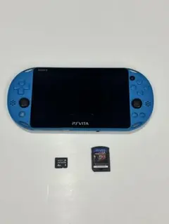 PS VITA PCH-2000 アクアブルー　本体　マインクラフトカセット付