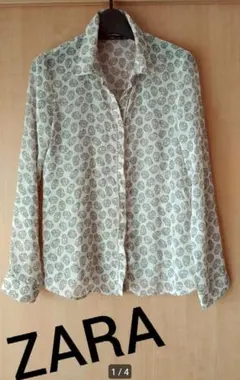 ZARA★さらさらシフォンシャツ