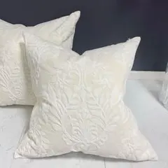 新品 おしゃれ 大きめ クッションカバー 刺繍 50×50