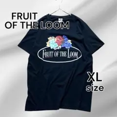 フルーツオブザルーム 黒T メンズTシャツ 大きいサイズ XL 黒Tシャツ