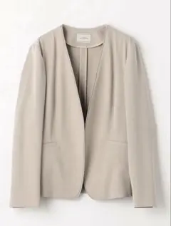 新品 【洗える】ユナイテッドアローズ ノーカラージャケット 大きいサイズ 46のサムネイル