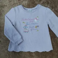 女の子 120 エニィファム トレーナー スカラップ