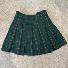 Lovetoxic 緑 チェック柄 プリーツスカート 140センチ