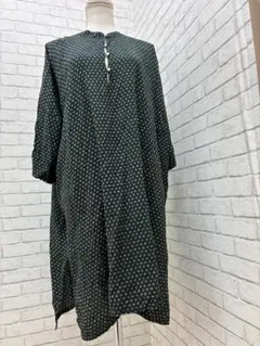 （L02182）HOLIDAY ロングワンピース　ロングチュニック　総柄　F