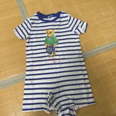 ラルフローレン　ストライプ柄ロンパース 12M