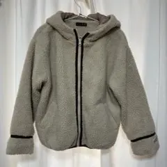 Lovetoxic フリースジャケット ベージュ　フード付き