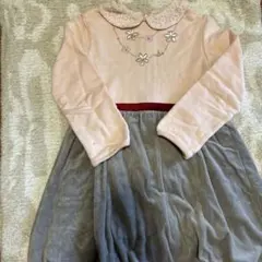 ミキハウス　ワンピース　ベロア　120cm