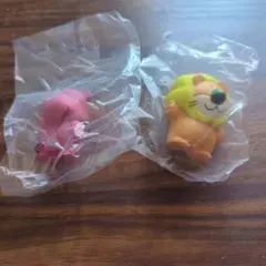 たべっこどうぶつライオンとカバ カプセルトイセット
