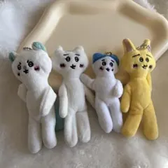 4点　ブサイク　ちいかわ　ぶさかわ　ぬいぐるみ　ハチワレ　うさぎ　モモカ