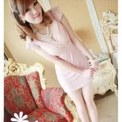 新品☆バックレース美ラインワンピース☆