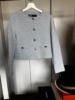 ZARA★試着のみ★ツイードジャケット★S