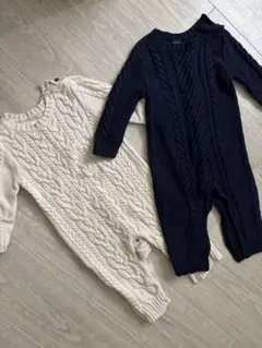 未使用❁baby gap ニットロンパース 2点セット