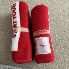 トヨタ　TOYOTA　オリンピック　タオル　2020 非売品　レア　赤のサムネイル