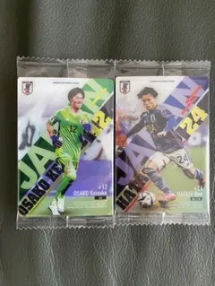 大迫敬介　旗手怜央　カード　サッカー日本代表 ツインウエハース