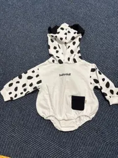babydoll 101匹わんちゃん　フード付きロンパース 70 タイツ付き