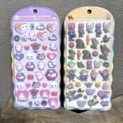 コットンパフィー シール　ベイマックス　ズートピア　カミオジャパン