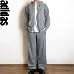 adidas Lサイズ スウェットセットアップ上下 Y2Kグレー