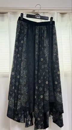 【美品】JEANASIS アソートスカーフアシメスカート ジーナシス スカートのサムネイル