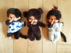 [レア]昭和レトロ モンチッチ３体セット