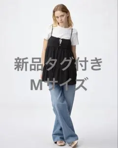 【新品タグ付き】GU キャミソールチュニック Mのサムネイル