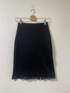 Ozone ブラック タイトスカート レース付き