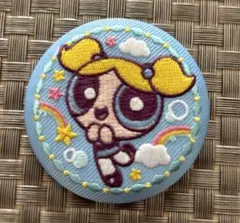 THE POWERPUFF GIRLS　　刺繍缶バッジビスケット