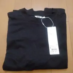 Uniqlo U　エアリズムコットン　オーバーサイズ ブラック Tシャツ 5分袖