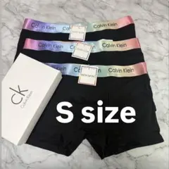 CALVIN KLEIN カルバンクライン★ボクサーパンツ 黒Sサイズ3枚セット