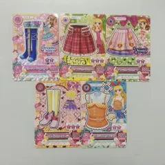 アイカツカード キュート 5枚まとめ売り ୨୧