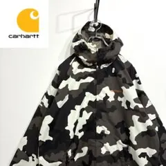 超人気❗️カーハート　ナイロンパーカー　L 90sワンポイント刺繍ロゴ古着希少レア