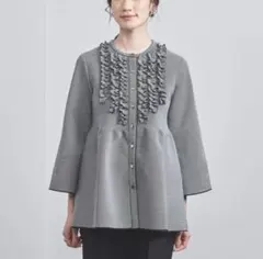 極美品 25aw ユナイテッドアローズ 4WAY シフォン カーディガン グレー 美品 ユナイテッドアローズ 25AW 4WAY シフォン カーディガン グレー