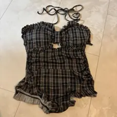 チェク柄水着