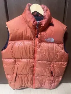 THE NORTH FACE オレンジ ダウンベスト Lサイズ