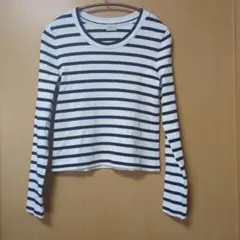 ユナイテッドアローズ　グリーンレーベル　ストライプ 長袖Tシャツ