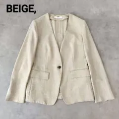 BEIGE, ベイジ CAROLE ノーカラージャケット ベージュのサムネイル