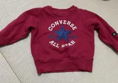 CONVERSE 赤 トレーナー 星プリント 80