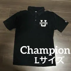 Champion ポロシャツ Hastings U 刺繍ロゴ ブラック L