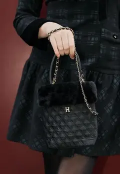 ショルダーバッグ Herlipto  Double Zip Canvas Small Bag Herlipto Double Zip Canvas Small Bag 【公式通販】