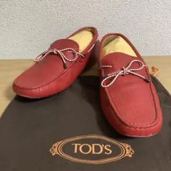 TOD'S for Ferrari ローファー エルメスレッド 10 - メルカリ