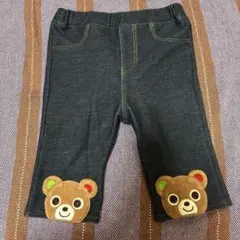 ミキハウス クマ刺繍 パンツ 80cm